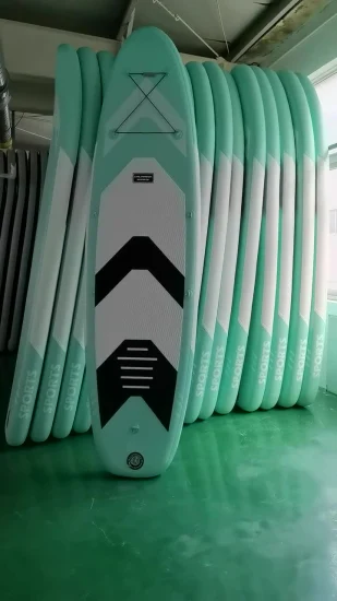 플랫 워터 낚시 스탠드업 패들 보드 팽창식 더블 레이어 퓨전 서핑 보드 Sup
